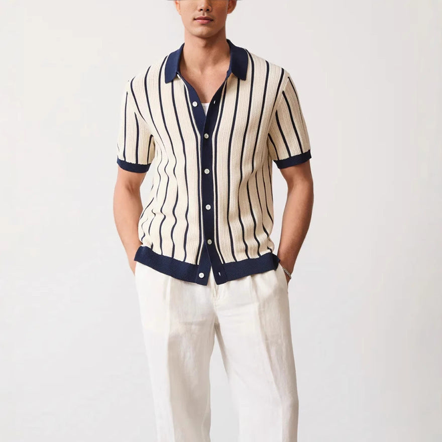 CAMICIA STRUTTURATA A MANICHE CORTE