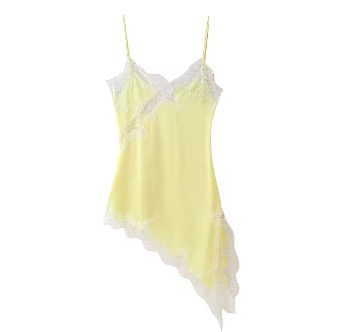 VESTITO SOTTOVESTE CORTO CON PIZZO