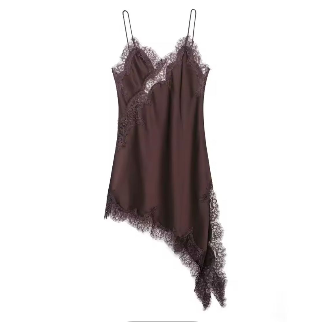 VESTITO SOTTOVESTE CORTO CON PIZZO