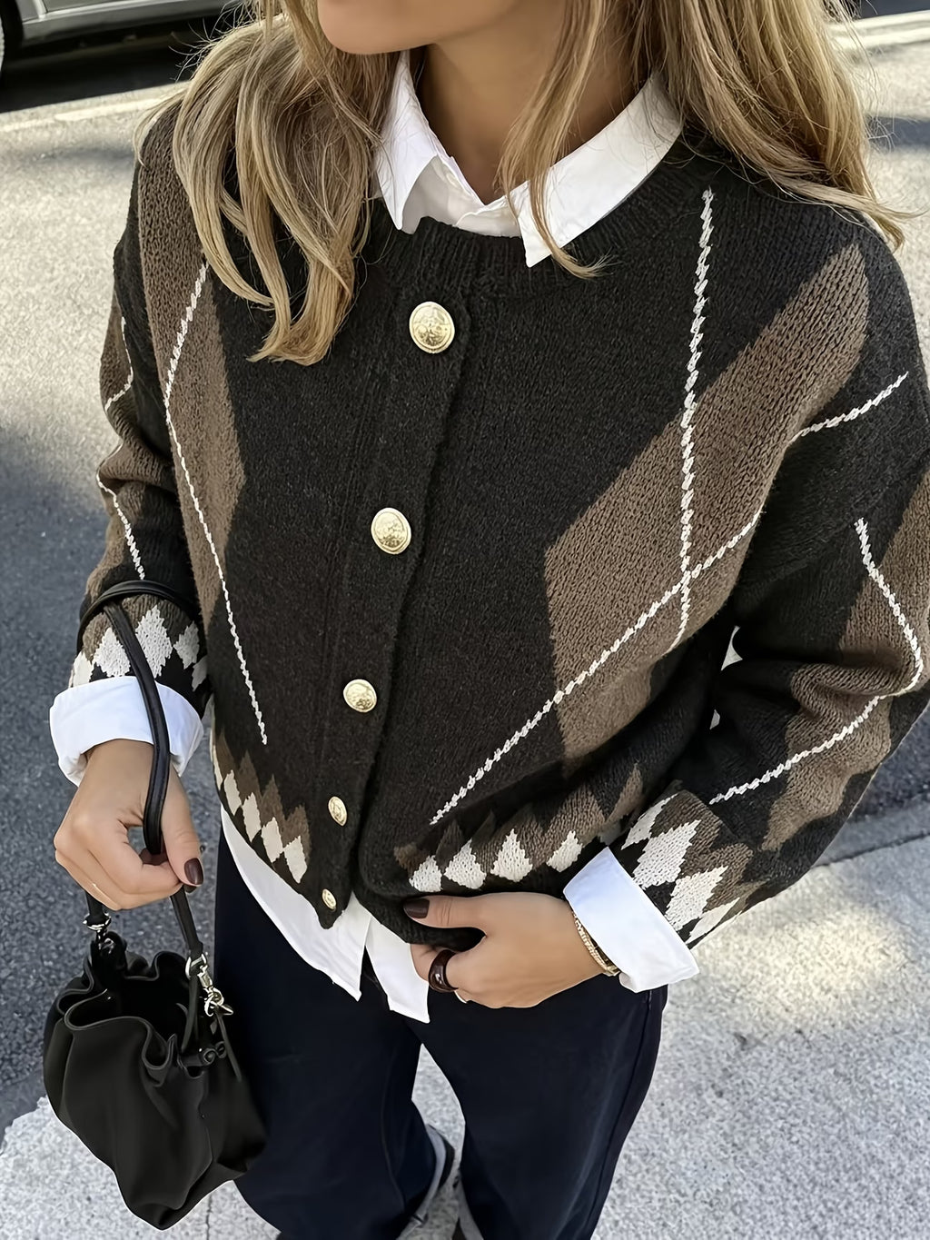 CARDIGAN A ROMBI
