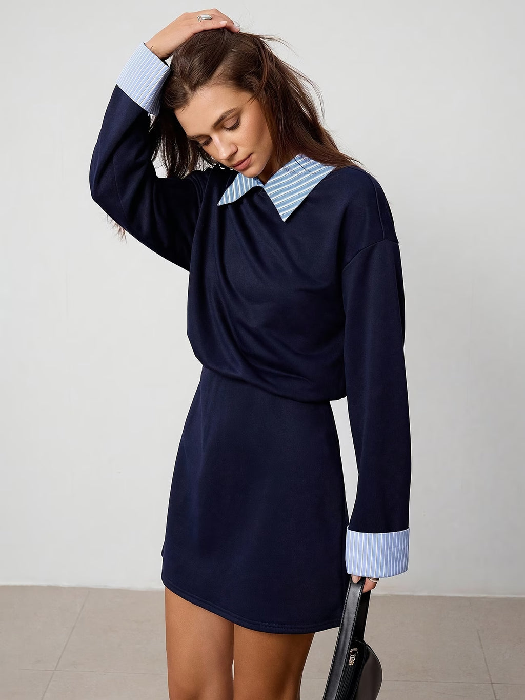 VESTITO EFFETTO FINTA CAMICIA