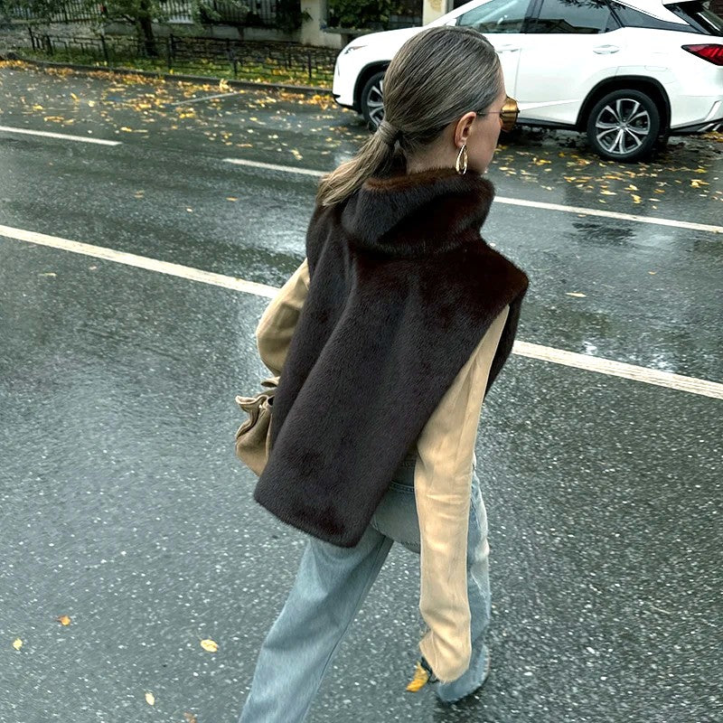 PETTORINA OVERLAYER IN ECOPELLICCIA