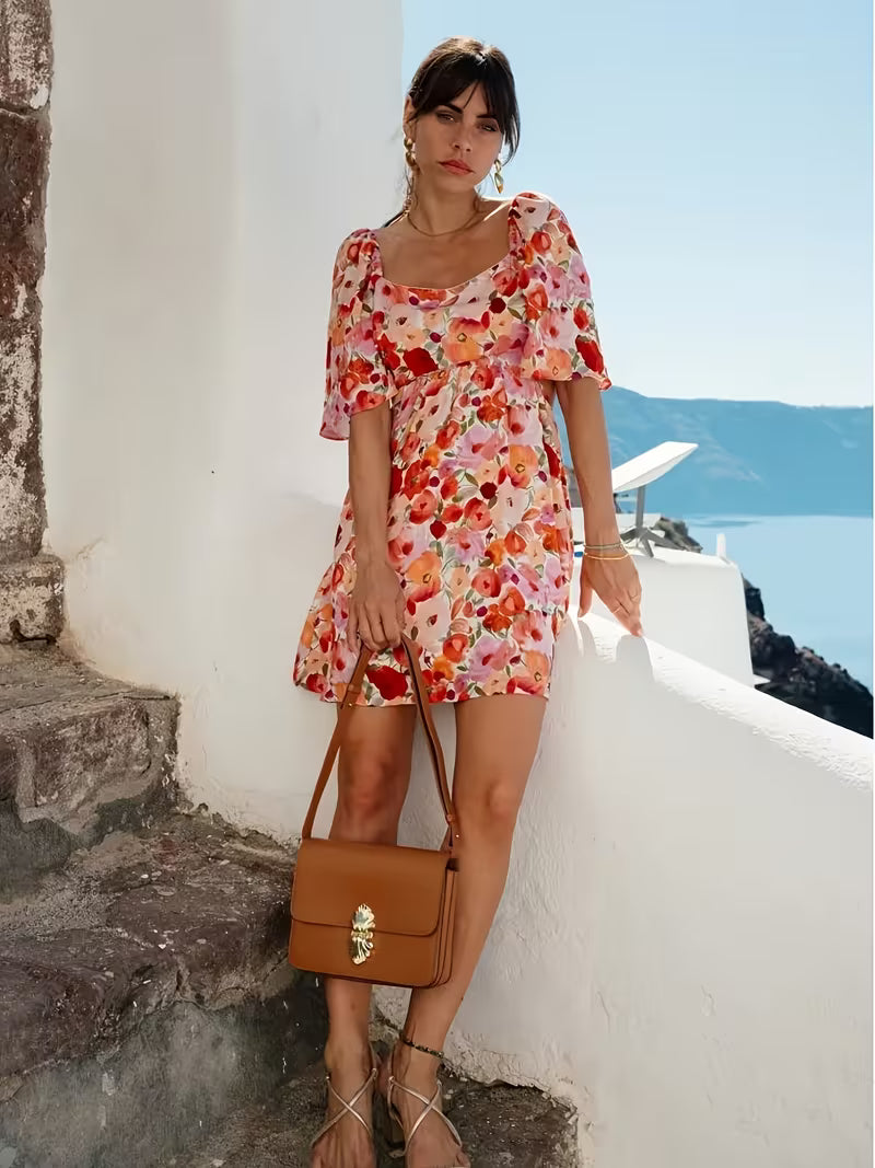VESTITO MINI FLOREALE