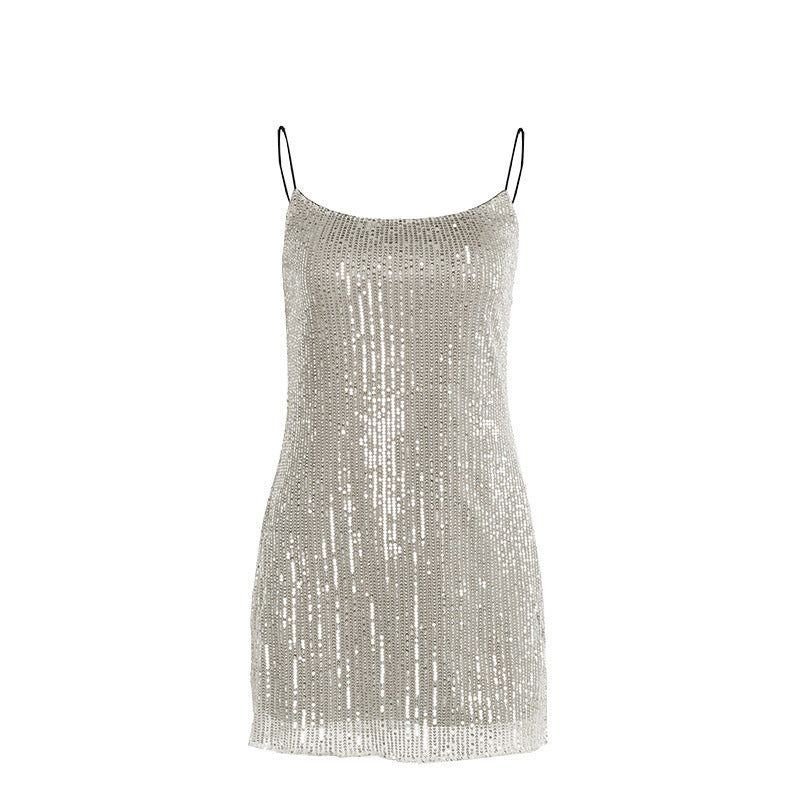 SHORT SEQUIN DRESS