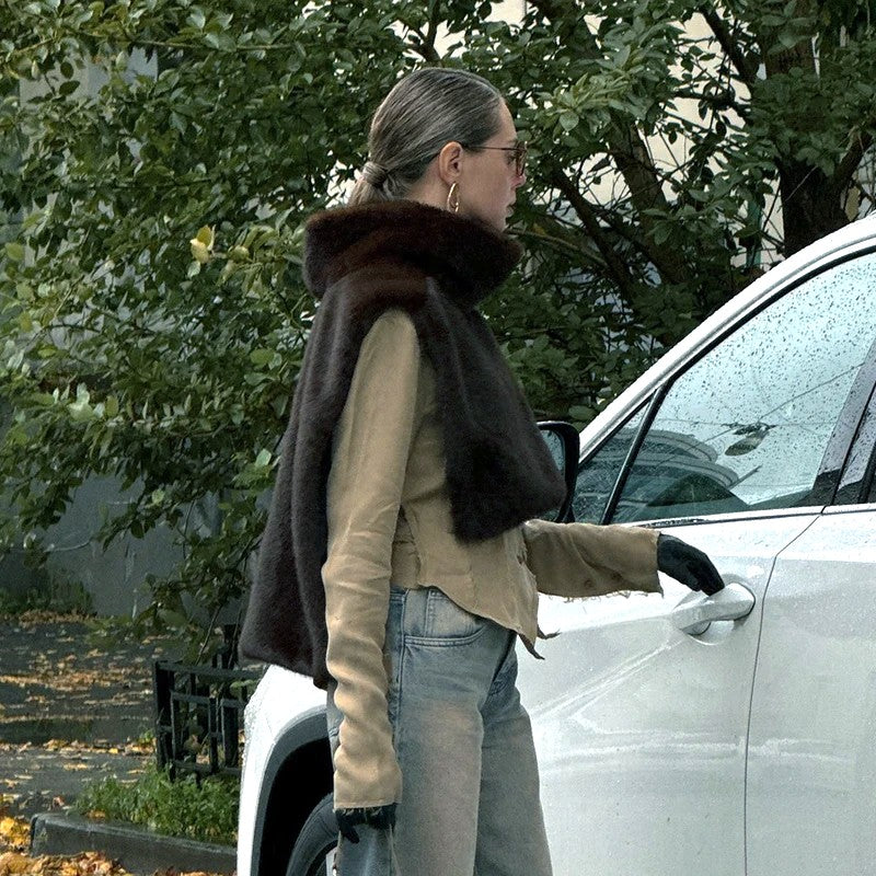 PETTORINA OVERLAYER IN ECOPELLICCIA