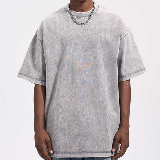 T-SHIRT OVERSIZE EFFETTO SLAVATO