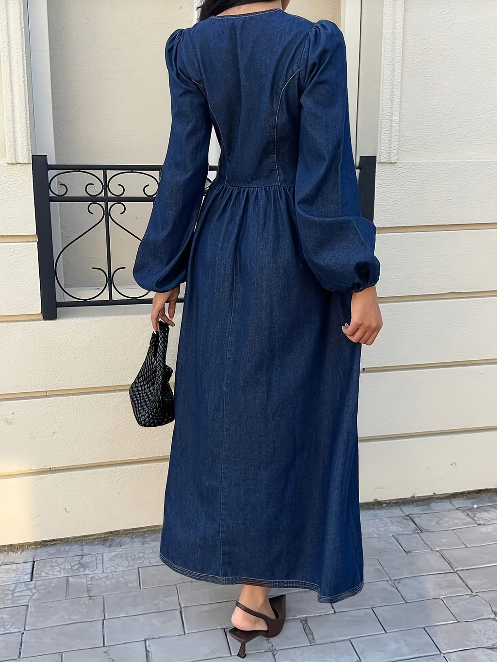 VESTITO MIDI IN DENIM