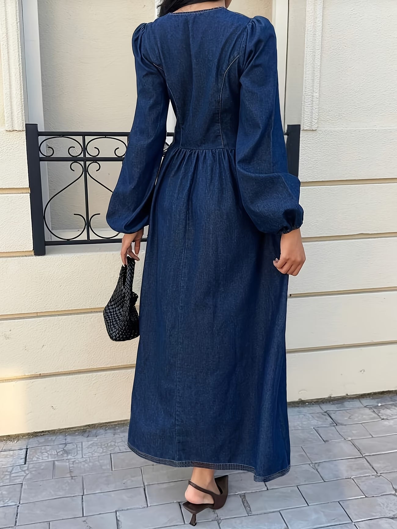 VESTITO MIDI IN DENIM