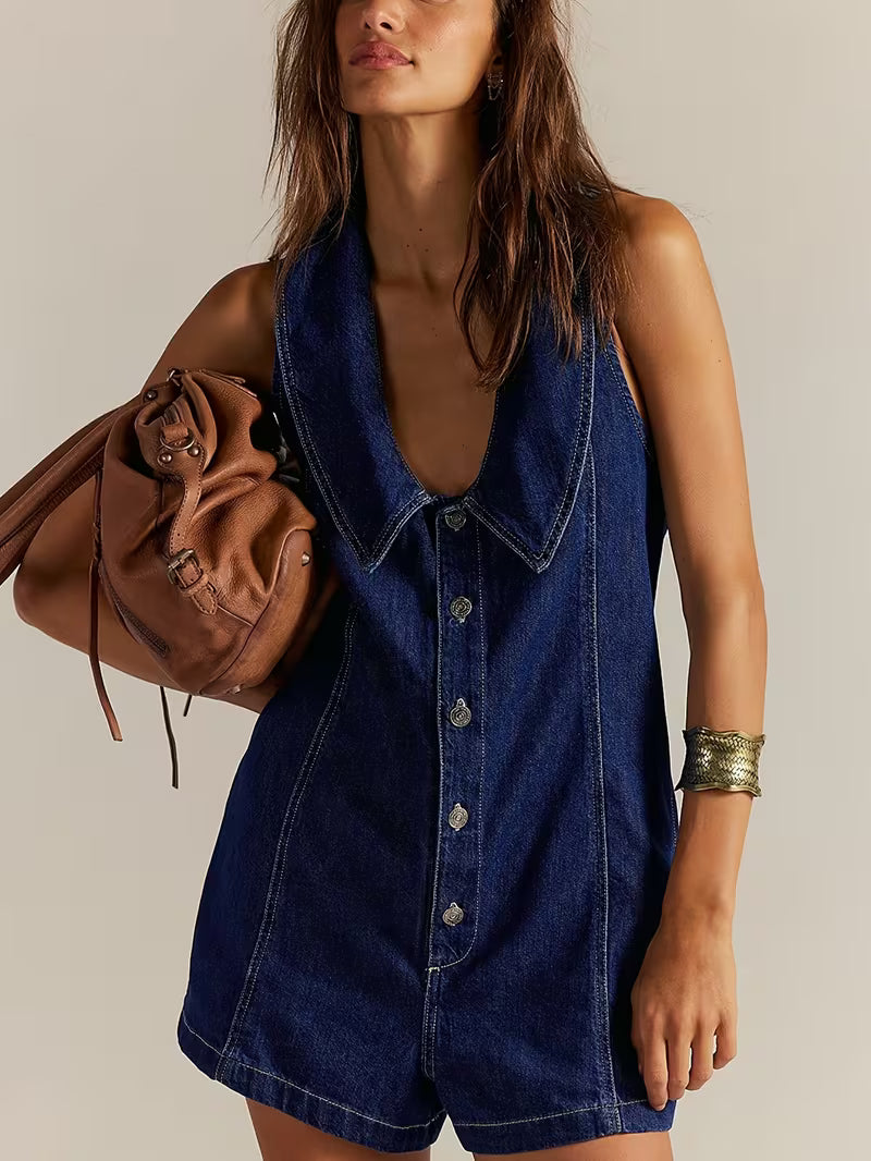 TUTA CORTA IN DENIM