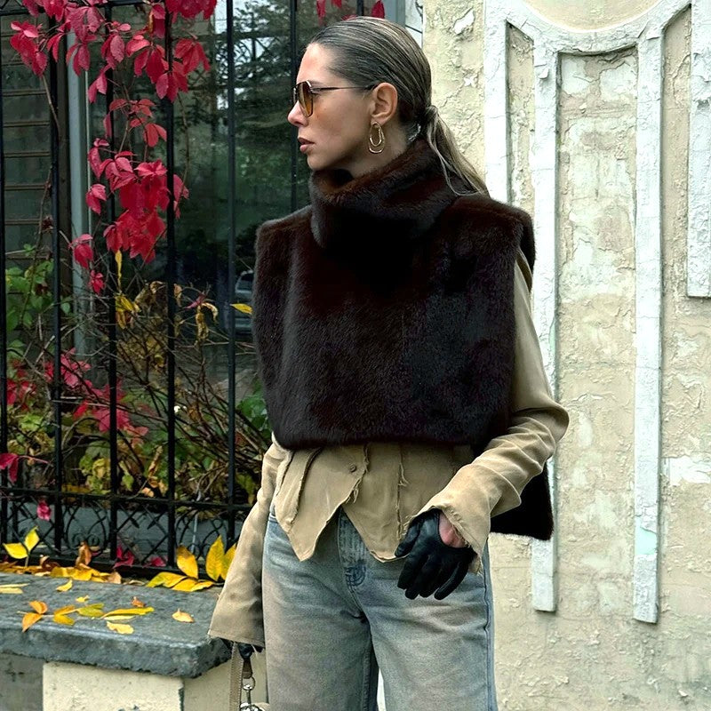 PETTORINA OVERLAYER IN ECOPELLICCIA