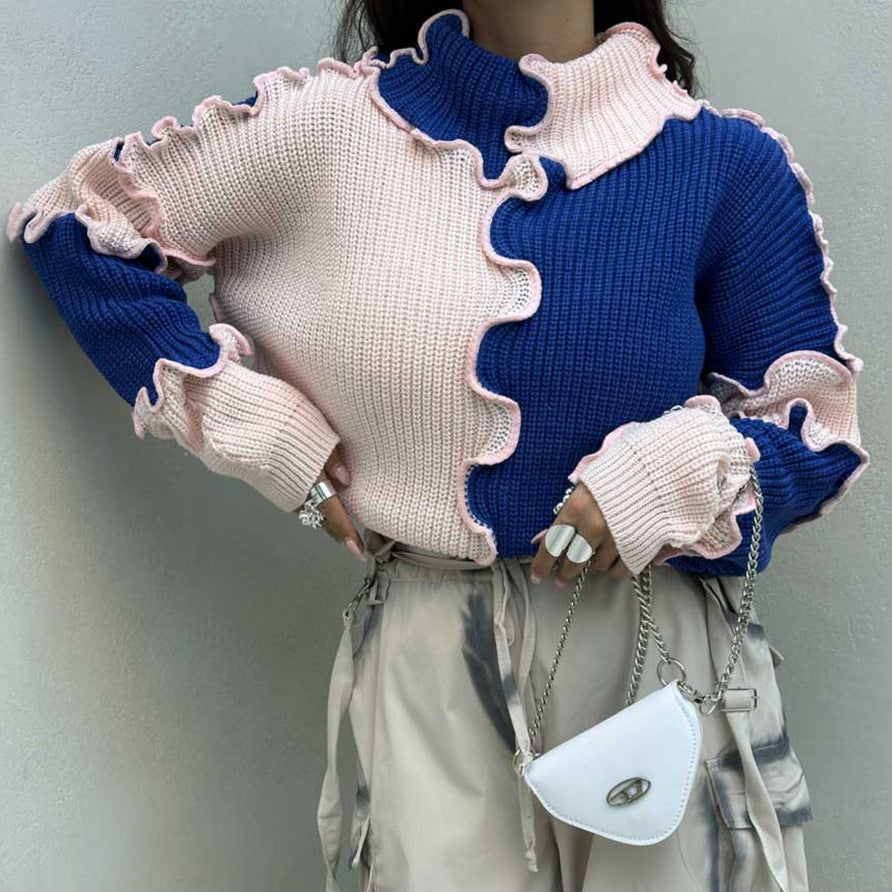 COLOR BLOCK SWEATER