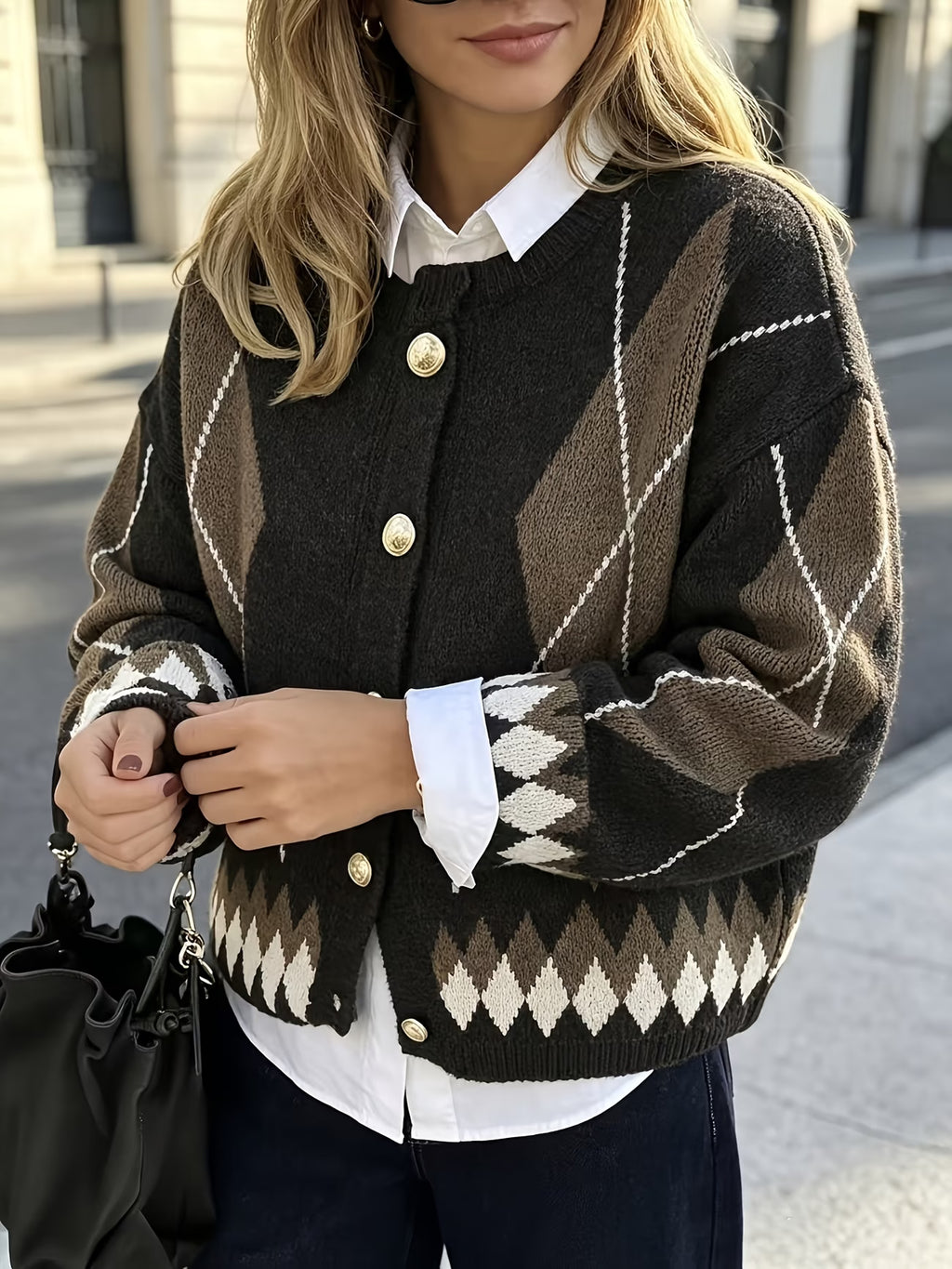 CARDIGAN A ROMBI
