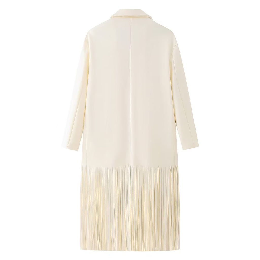 OVER COAT WITH FRINGES