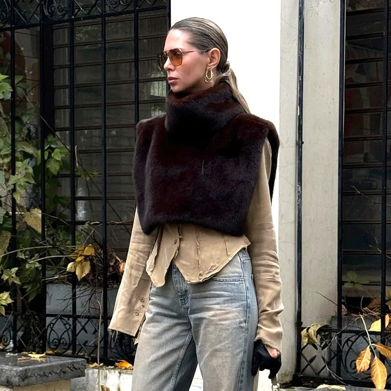 PETTORINA OVERLAYER IN ECOPELLICCIA