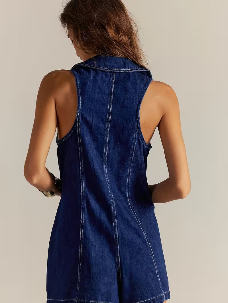 TUTA CORTA IN DENIM