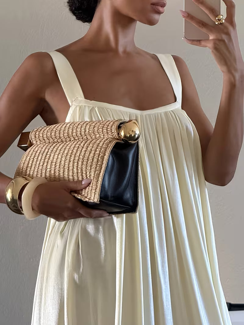 MAXI DRESS IN RASO