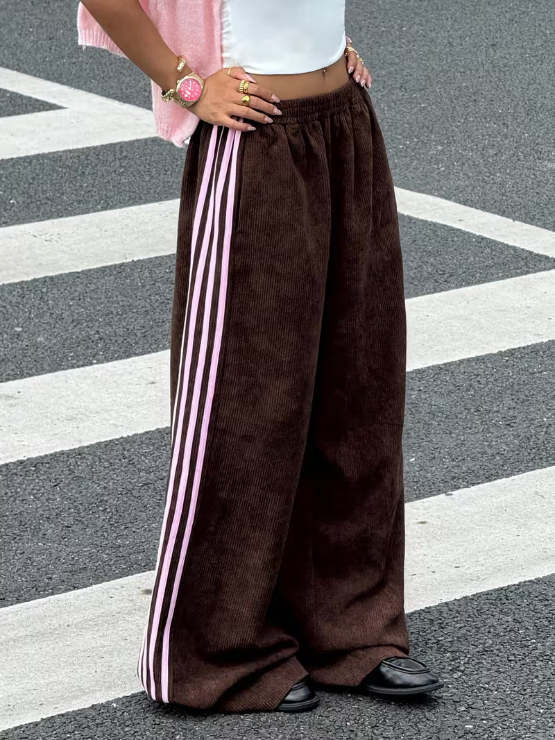 PANTALONI JOGGER IN VELLUTO
