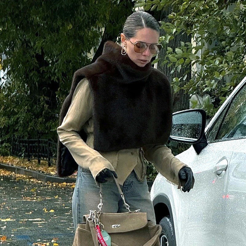 PETTORINA OVERLAYER IN ECOPELLICCIA