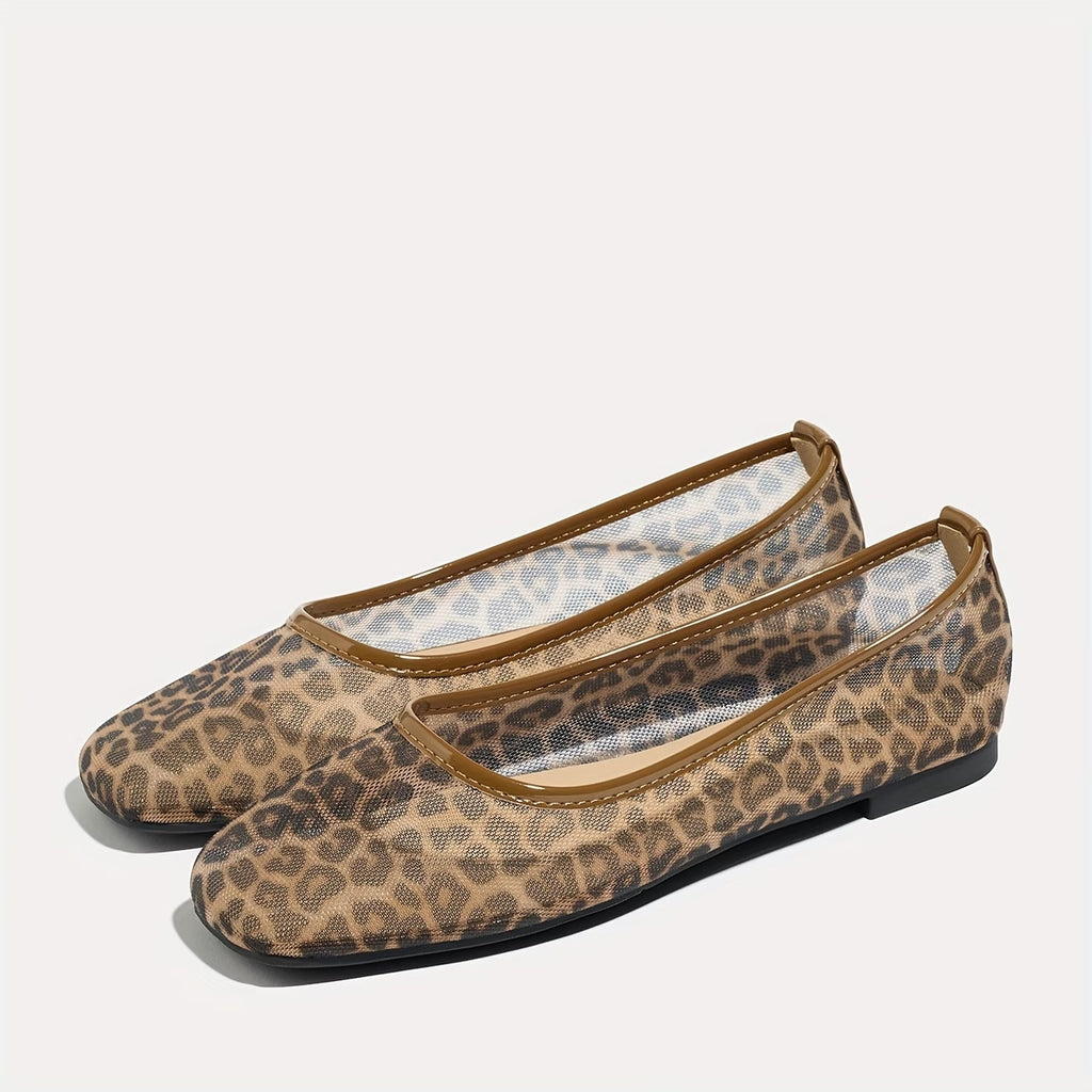 BALLERINE IN RETE ANIMALIER