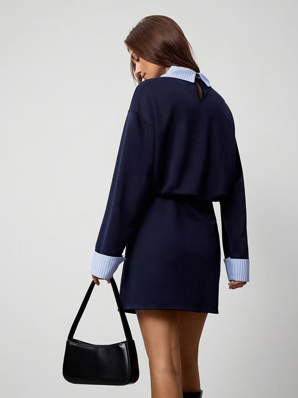 VESTITO EFFETTO FINTA CAMICIA