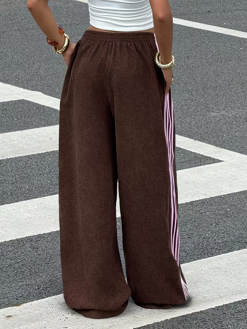 PANTALONI JOGGER IN VELLUTO