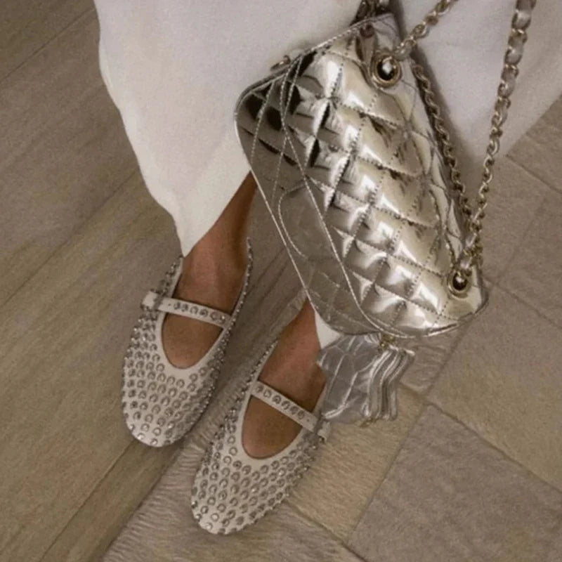 DIAMONDS STUDDED BALLERINAS