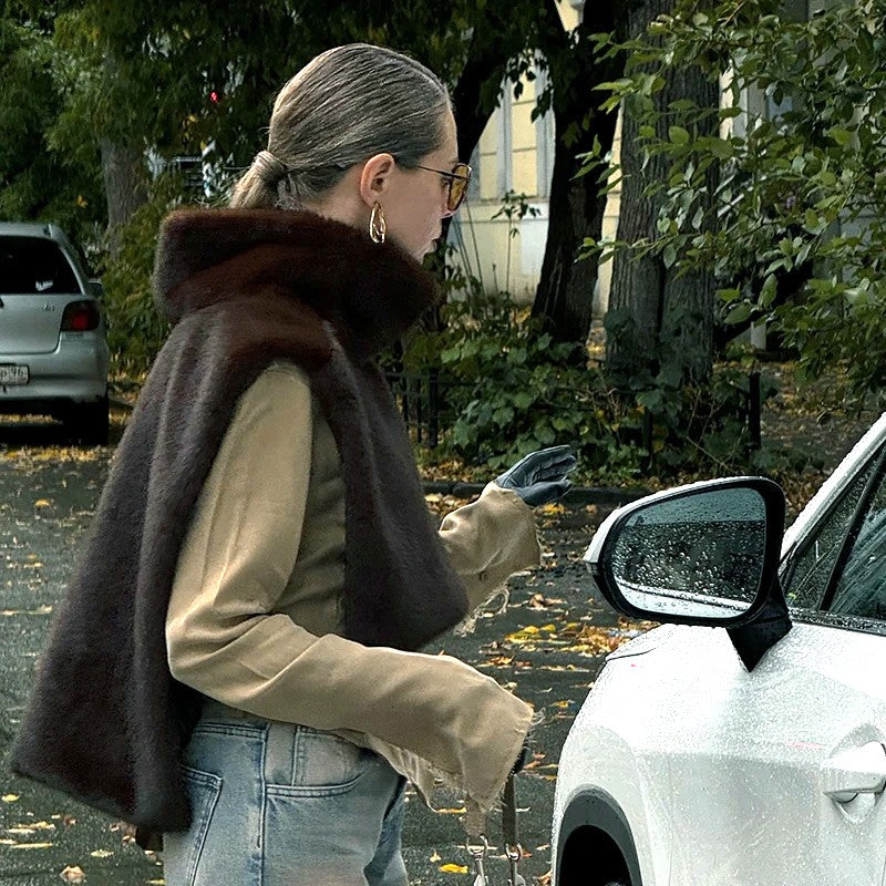 PETTORINA OVERLAYER IN ECOPELLICCIA