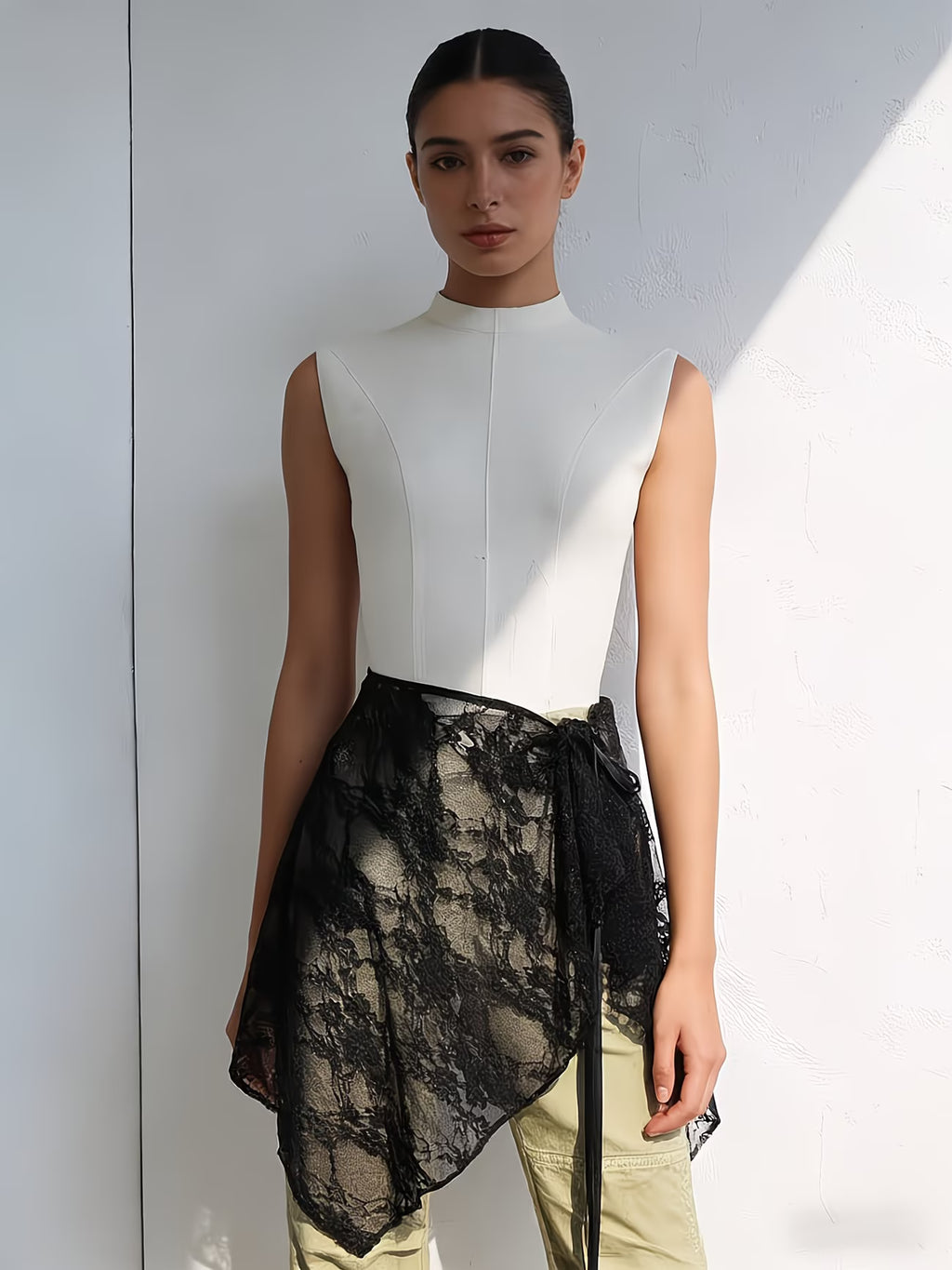 PAREO IN PIZZO FLOREALE