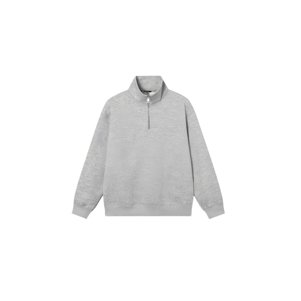 FELPA BASIC CON COLLO E CERNIERA