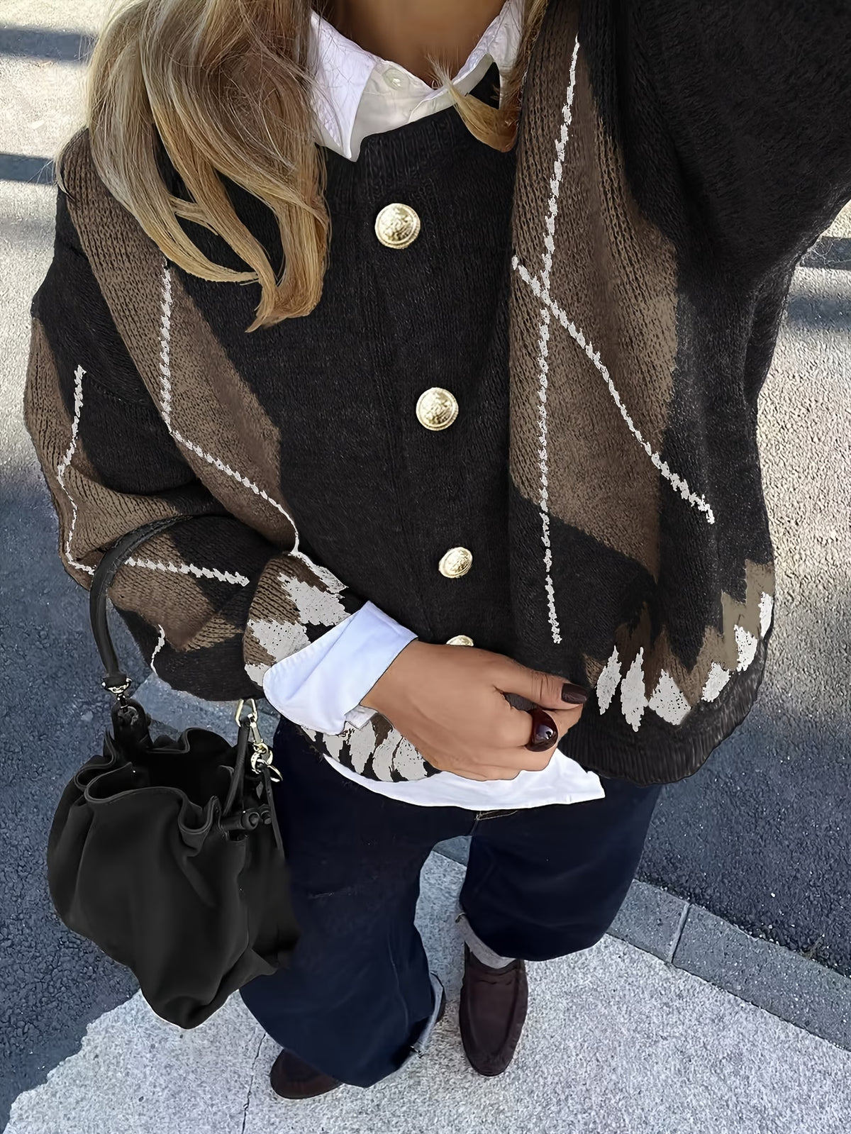 CARDIGAN A ROMBI