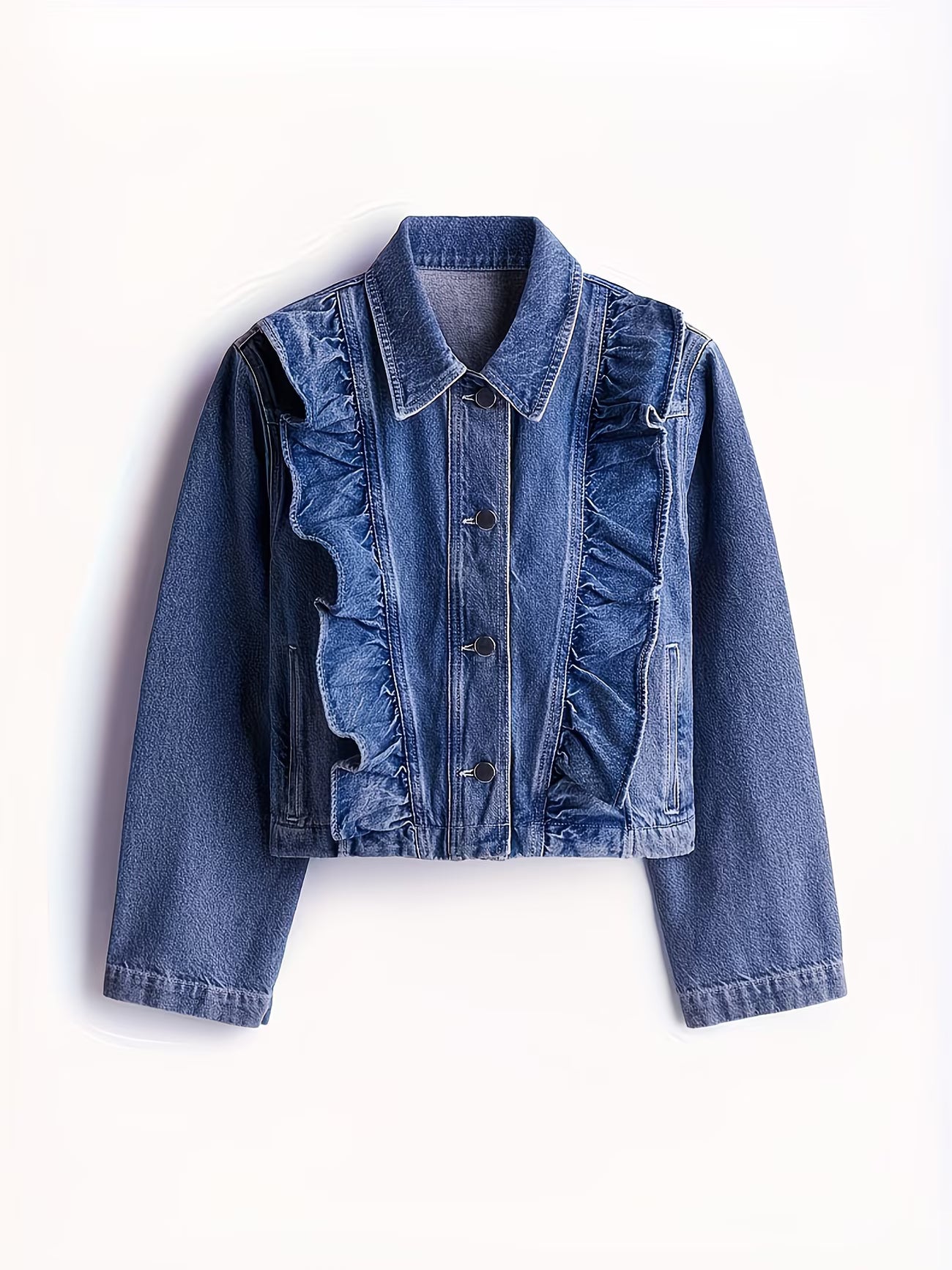 GIUBBINO DENIM ROUCHES