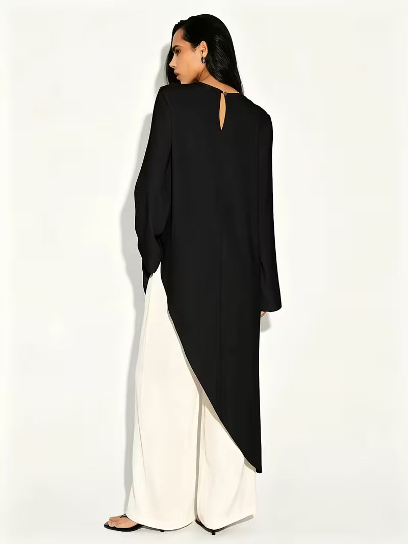 MAGLIA LUNGA ASIMMETRICA