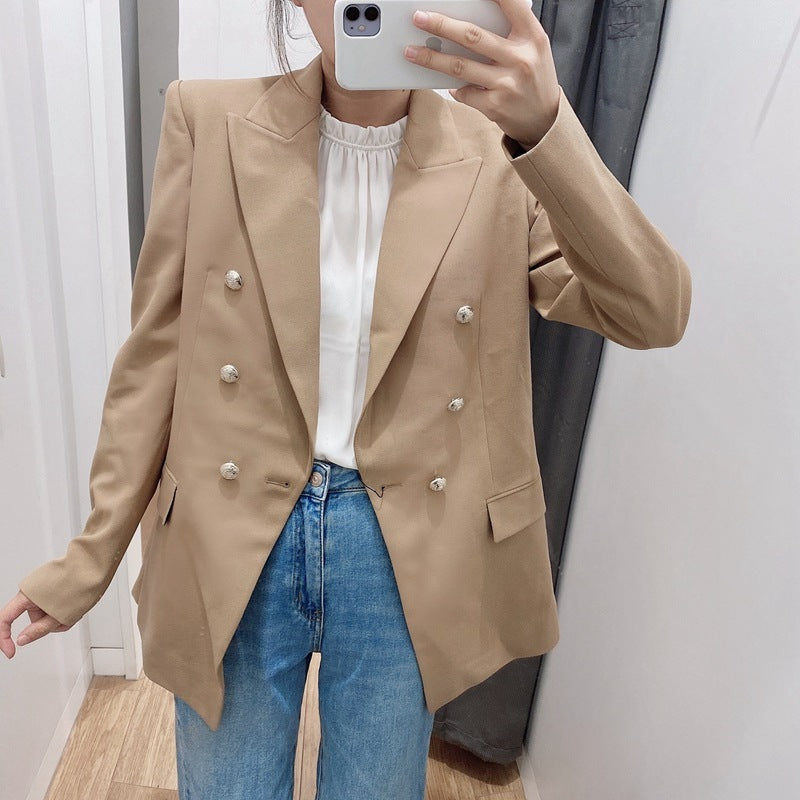 LONG DOUBLE BREASTED BLAZER