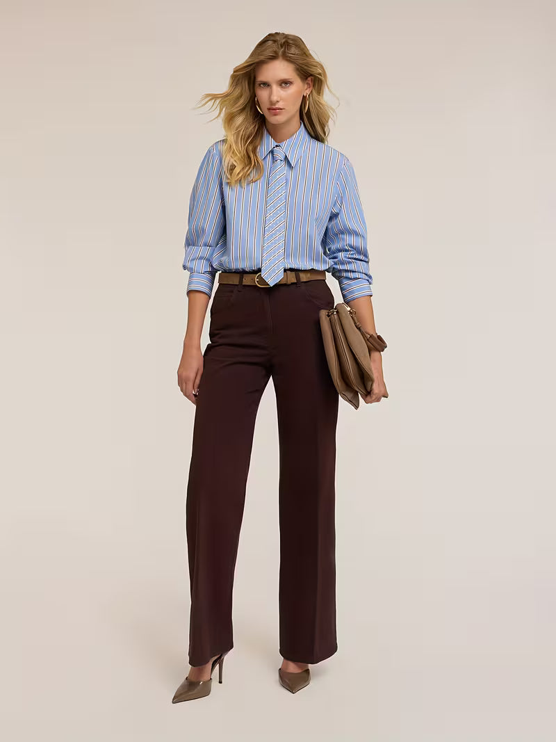 CAMICIA A RIGHE CRAVATTA