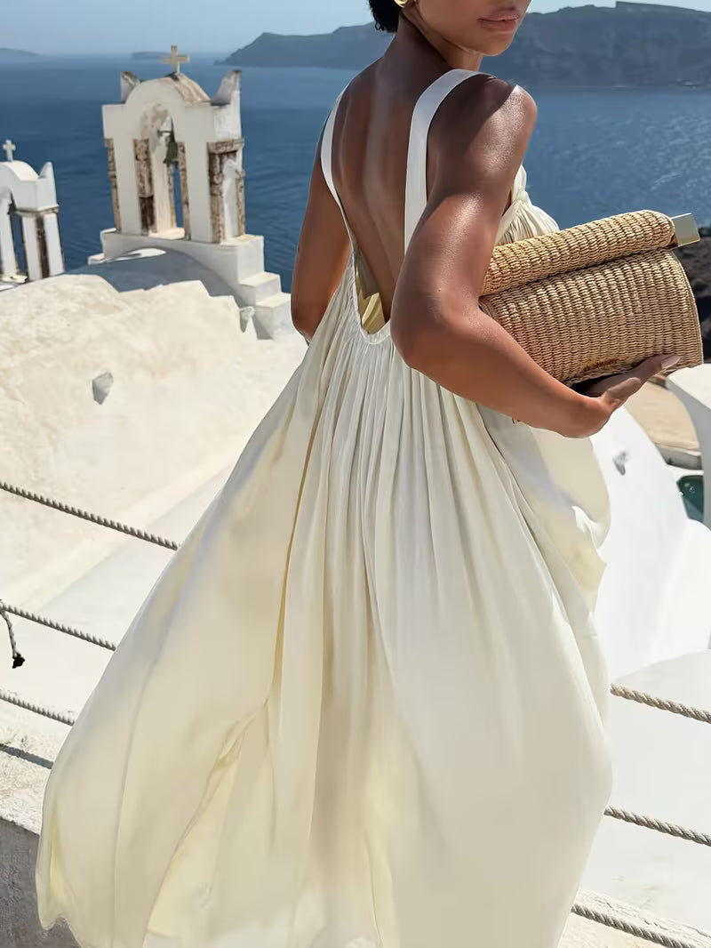 MAXI DRESS IN RASO