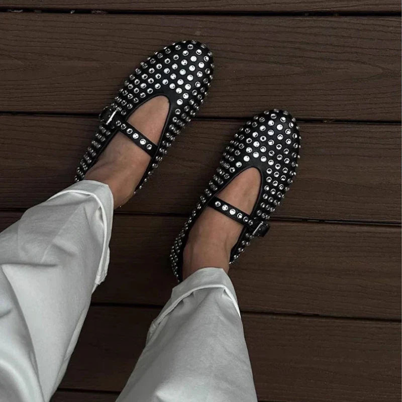 DIAMONDS STUDDED BALLERINAS