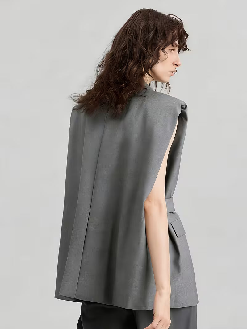 GILET SARTORIALE CON CINTURA