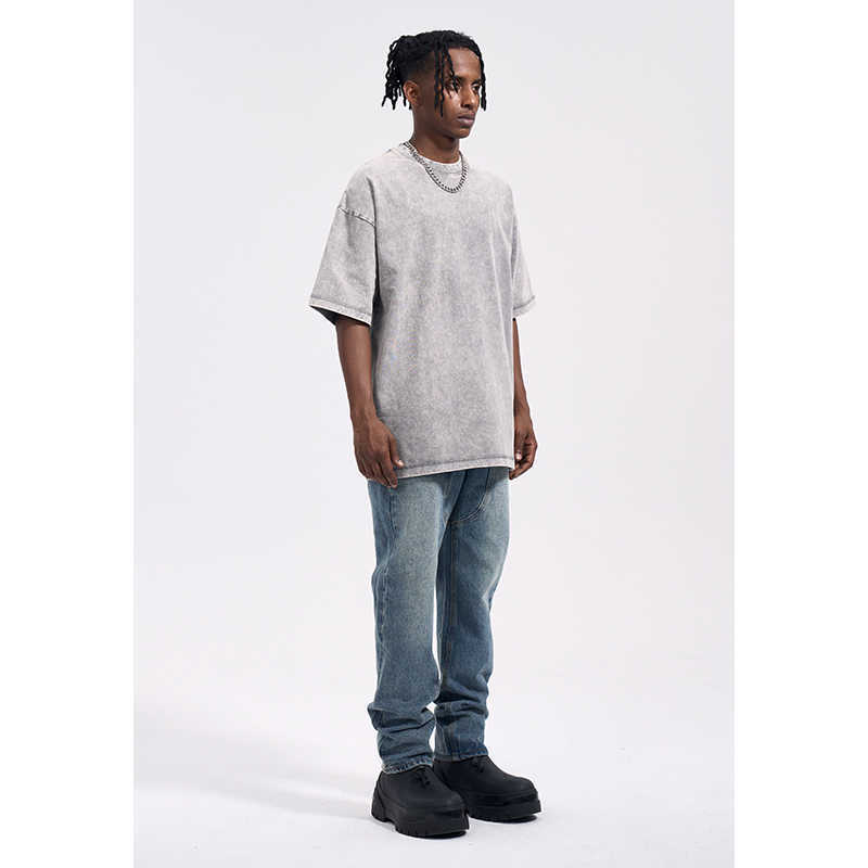 T-SHIRT OVERSIZE EFFETTO SLAVATO