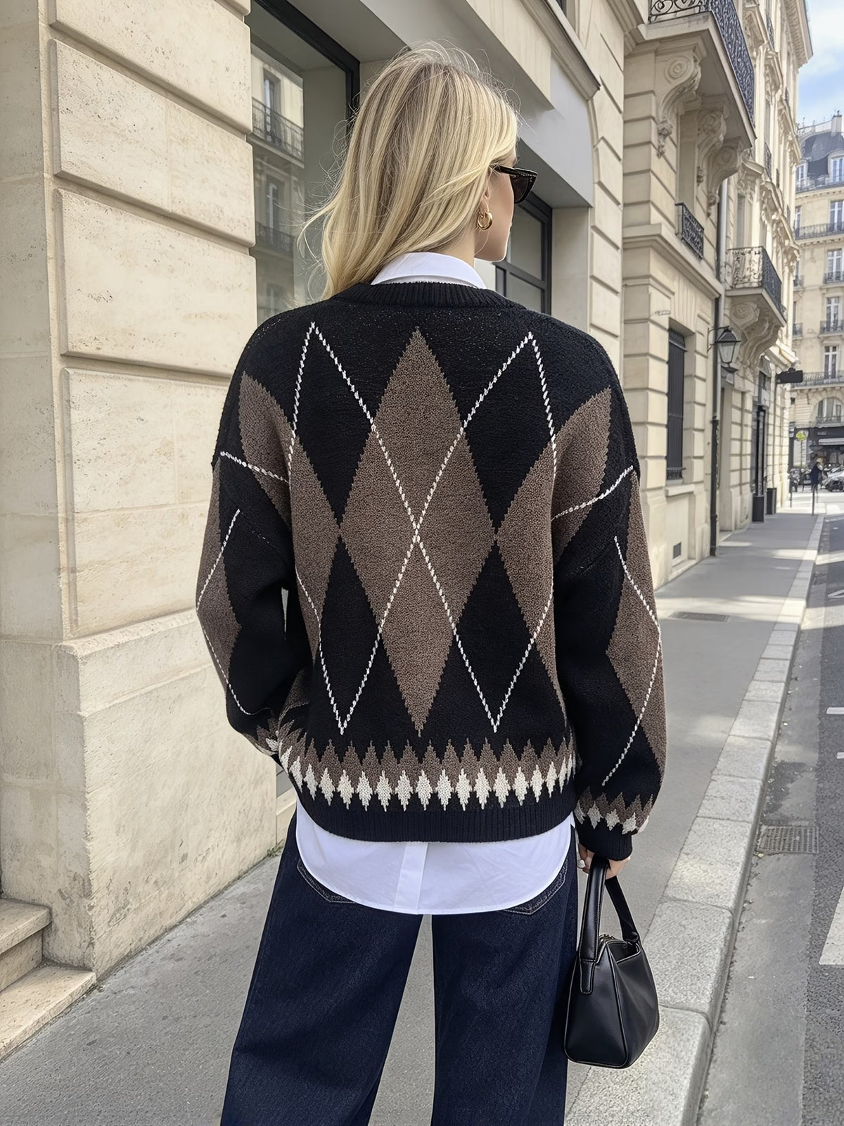 CARDIGAN A ROMBI