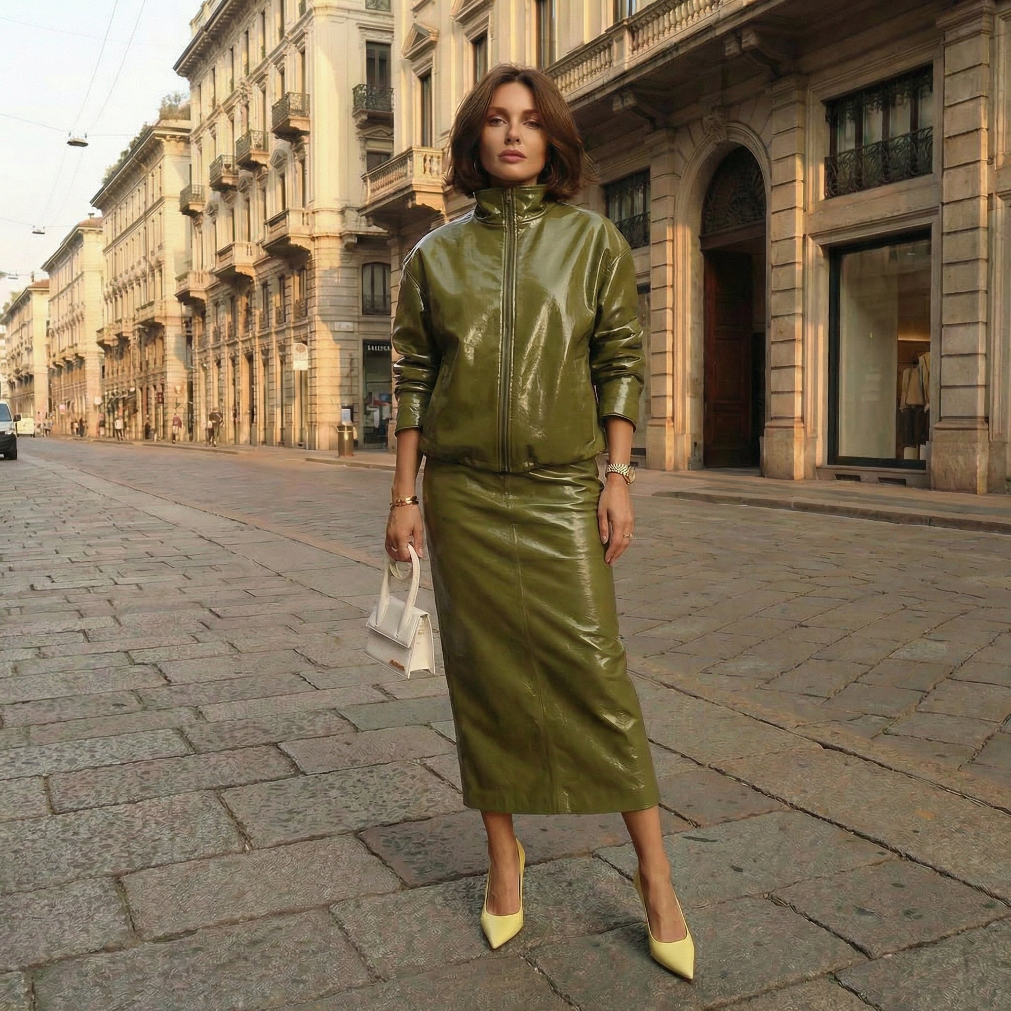 SET COORDINATO IN ECOPELLE