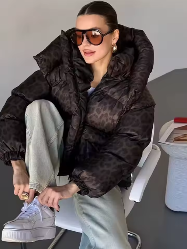 PIUMINO CORTO ANIMALIER