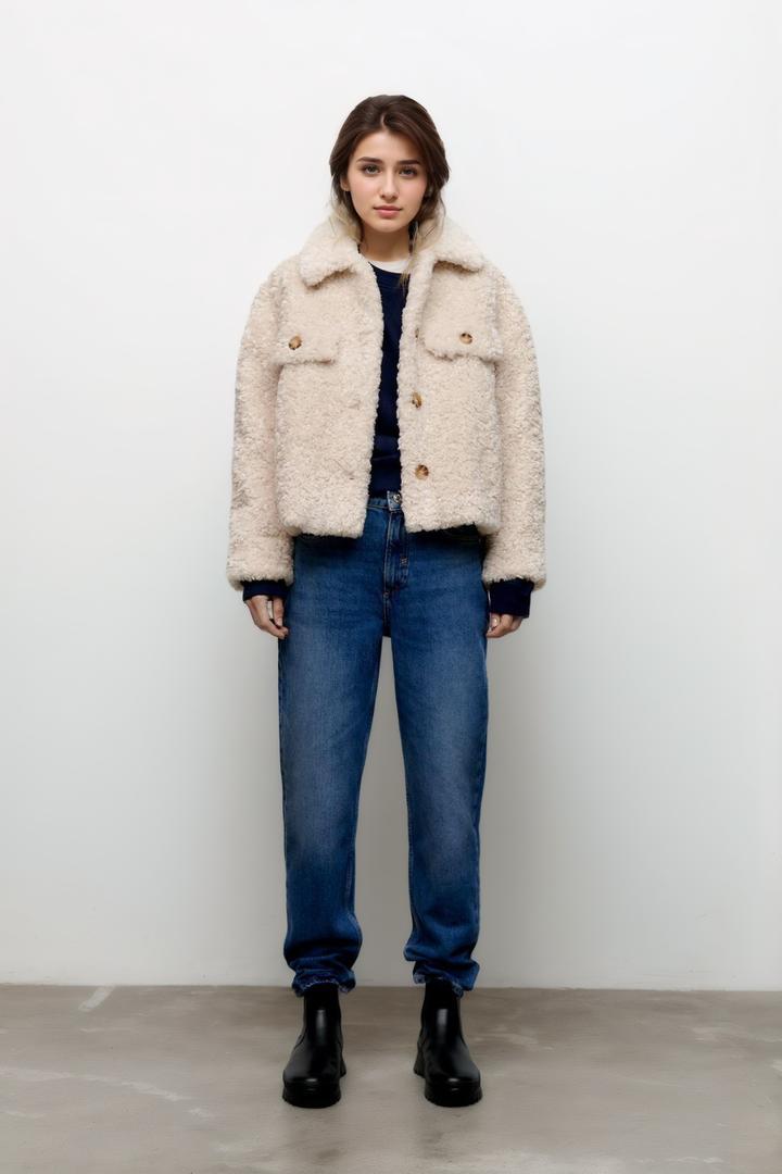 SHORT FUR EFFECT JACKET