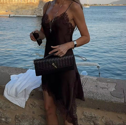 VESTITO SOTTOVESTE CORTO CON PIZZO
