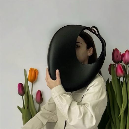 BORSA A SPALLA OVALE