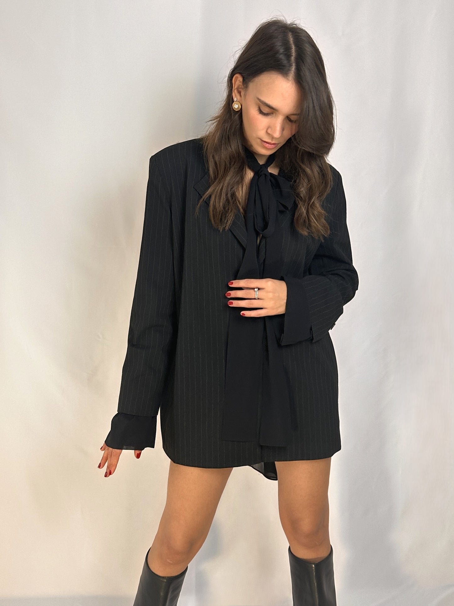 LUMINA BLAZER IN PINSTRIPED FABRIC✨24/48h DELIVERY✨