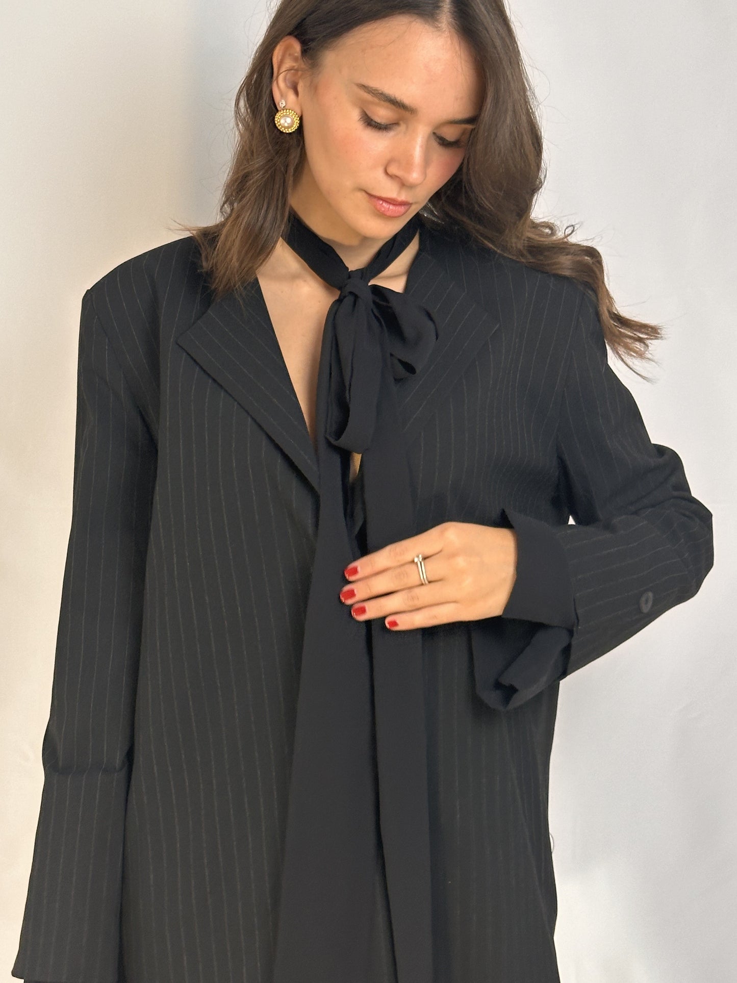 LUMINA BLAZER IN PINSTRIPED FABRIC✨24/48h DELIVERY✨