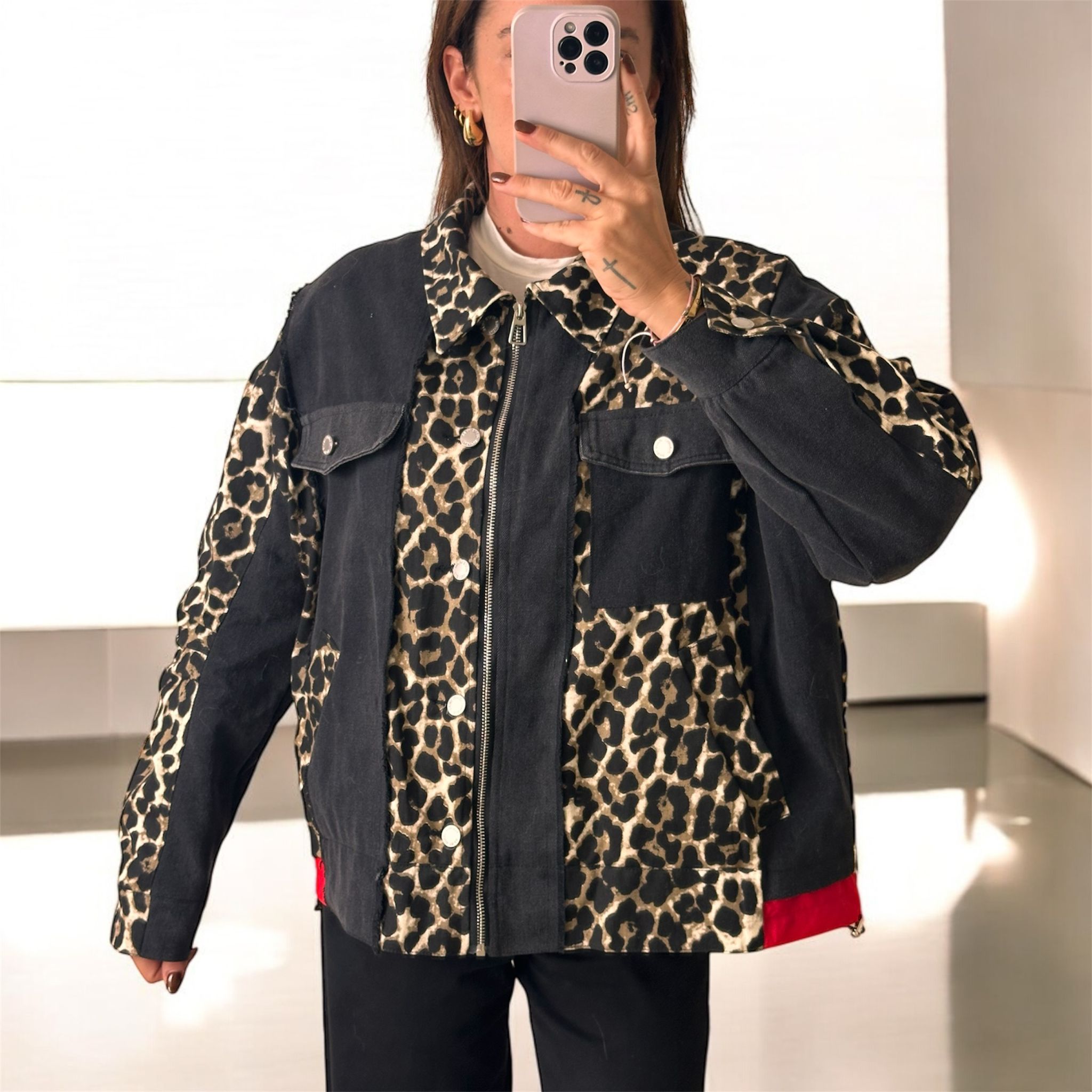 DENIM JACKET WITH PRINT✨DELIVERY 24/48h✨