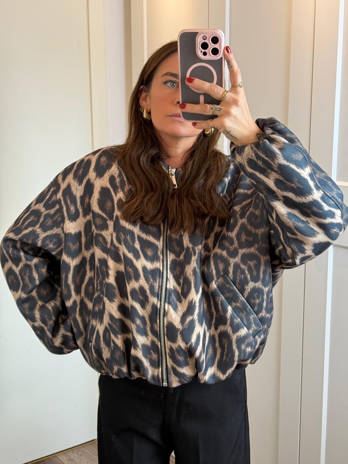 BOMBER ANIMALIER LUMINA