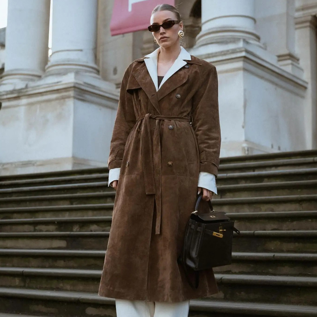 TRENCH LUNGO SCAMOSCIATO