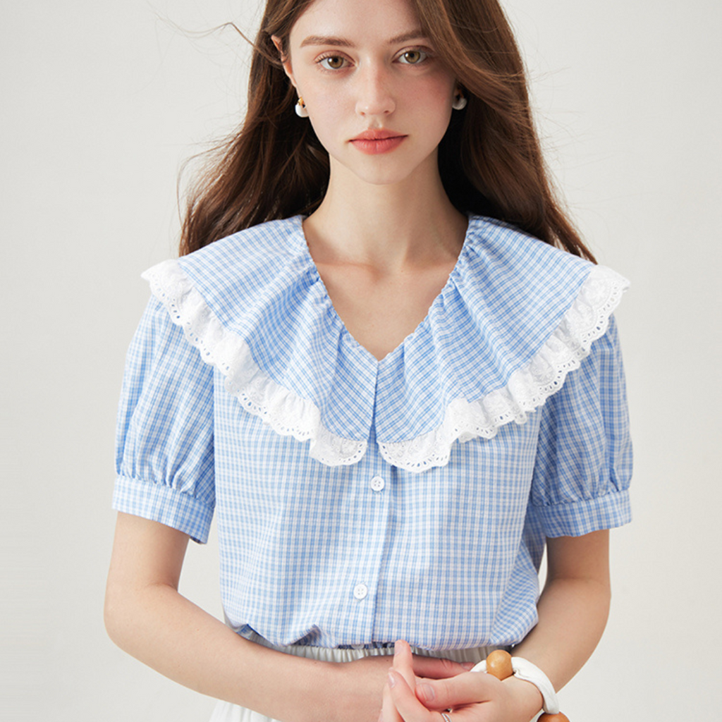 CAMICIA A SCACCHI COLLETTO